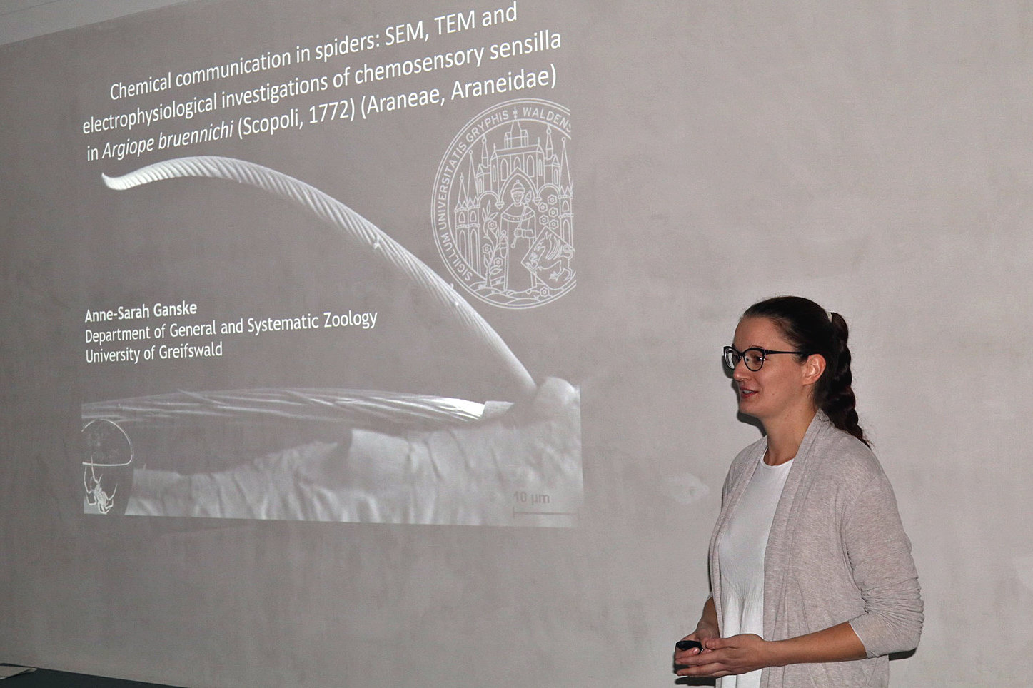 Anna-Sarah Ganske beim Vortrag Anna-Sarah Ganske beim Vortrag